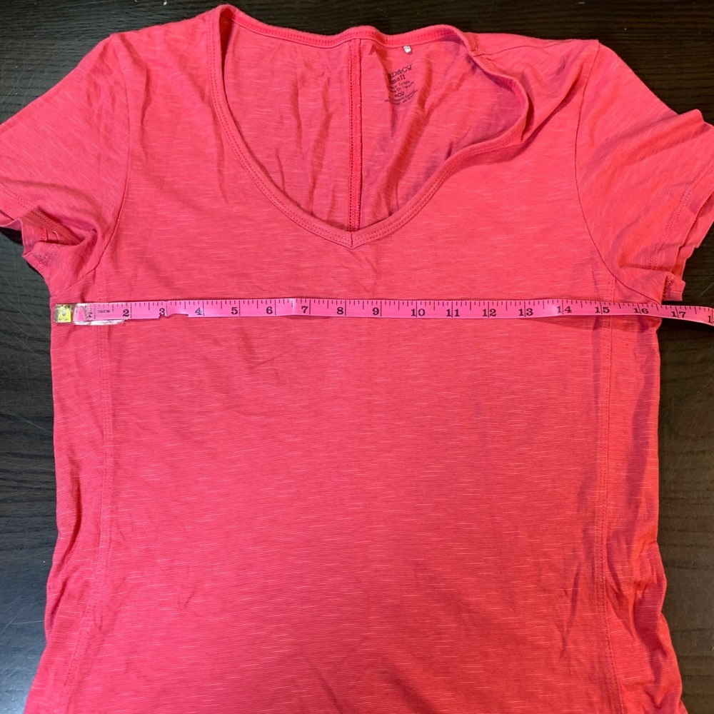 Toad&Co Womens Small Pink Short Sleeve V-Neck Casual T-Shirt Dress Pocket READ - Picture 8 of 13